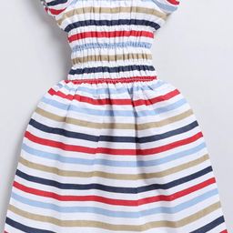 CHANDRIKA Girls Multicolured Viscose Rayon Dresses-image-10