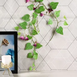TAYHAA Purple 1 Pieces Hanging Morning Glory Artificial Flower-image-10