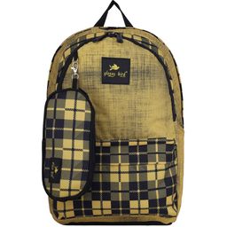ECHOBOOMERS Unisex Geometric Backpack with Reflective Strip-42