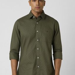 Van Heusen Sport Printed Slim Fit Pure Cotton Casual Shirt-image-82