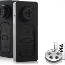 JRONJ Hidden HD Audio and Video Recorder 720p Hidden Mini Secret Spy Cam in Button Shape DVR Small Portable Updated Mini Spy Button Cameras with SD Card Slot Up to 32GB Support - Black Security Camera image 3