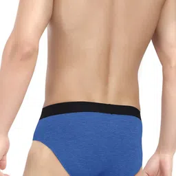 LOGGERHEAD Pack Of 2 Cotton Mid-Rise Basic Briefs LHFB004-Blue-Anthra image 3
