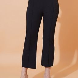 Kasendra Women Solid Non Iron Trousers-image-32