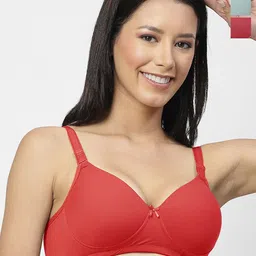 SHYAM SONS FLAIR Women Pack of 3 Full Coverage Lightly Padded Bra-picture-2