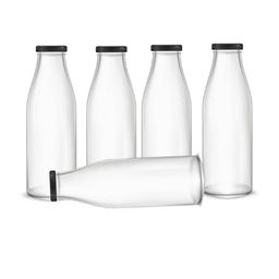 SOMIL Set Of 5 Glass Water Bottle-image-89