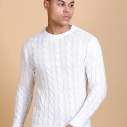 Dzant Men Cable Knit Cardigan-image-29