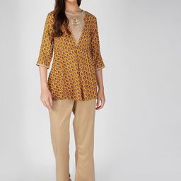 Bindigasm Printed Tunic With Trouser Co-Ords-picture-1