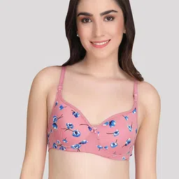 Samvar Pink Cotton Non-Wired Non Padded Minimizer Bra-picture-18