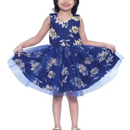 Wow Princess Floral Crepe A-Line Dress-image-86