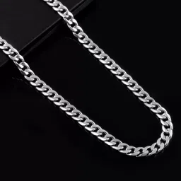 For Boys Jewellery Necklace For Men Boyfriend Gents Sterling Silver Plated Stainless Steel Chain-56