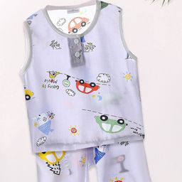 FOREVER FRIDAY Boys Printed Round Neck T-shirt With Shorts-picture-40