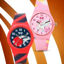 JI & JA Unisex Kids Dial & Straps Analogue Watch JJ119117-14