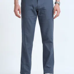NEVER NEUD Men Relaxed Fancy Linen Trousers-image-87