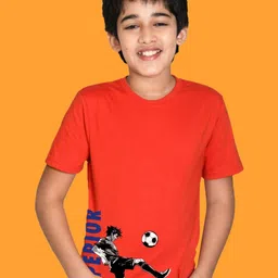 NUSYL Boys Graphic Printed Round Neck Cotton T-shirt-image-33