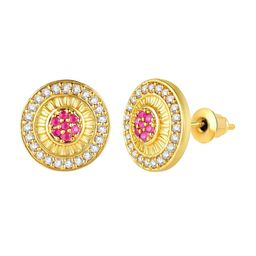 Peora Gold Plated Contemporary Studs image 4