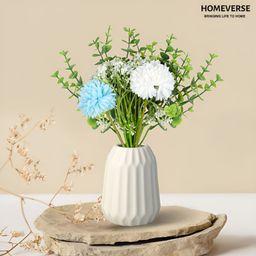 LITVERSE Blue 10 Pieces Artificial Flower-7