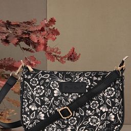 HARD CRAFT Floral Printed Structured Sling Bag-image-37