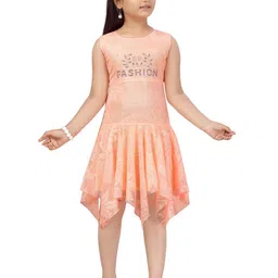 Sangria Girls Embellished Asymmetric Dress-image-23