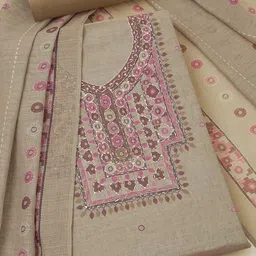 Soch Printed Linen Unstitched Dress Material-image-71