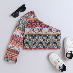 taffykids Print One Shoulder Top-image-71