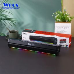 WOOS Bluetooth Soundbar ,RGB Lights with TWS, AUX, Bluetooth and USB 10 W Bluetooth Soundbar-34