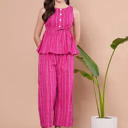 FABRIC FITOOR Printed Pure Cotton Sleeveless Top With Trousers Co-Ords-picture-45
