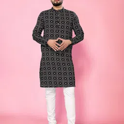 THE FAB FACTORY Men Bandhani Printed Kurta-picture-54