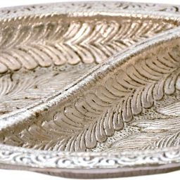 White Metal Silver two slots Tray Serving Set-image-11