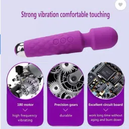 hasru UPGREDED MEMORY & RESET FUNCTION | 28 Vibration Modes | Waterproof | image 2