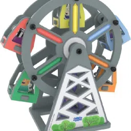 3D Build N' Play - Peppa Pig Rotating Ferris Wheel For Kids-15