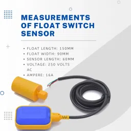 Filmax Water Float Switch Sensor With 3 Meter Wire | Water Level Control for Pump Wired Sensor Security System image 5