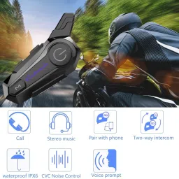 Cubonic E1 Bike Helmet with Intercom Smart Headphones image 2
