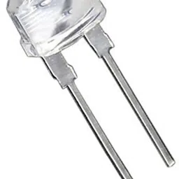 (Pack of 50 Pcs) 0.5 Watt Super Bright Transparent LED 8mm 3V DC 2 Pin (White) Light Electronic Hobby Kit-9