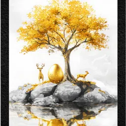 Wall Profile "Golden Tree of Life Wall Decor" 3D Painting 11 inch x 14 inch Painting-26