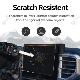 spartan shield Screen Guard for Maruti Suzuki BREZZA 2022 VXI ZXI 7 INCH || Music Infotainment System Display Protector || GPS Navigation Touch Screen Accessory [Not Tempered Glass] (7 Inch) image 4