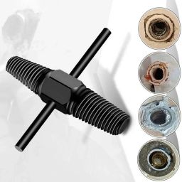 High-Carbon Steel Double Head G1/2in + G3/4in Car Repair Tool Screw Extractor 1/2, 3/4 Inch Valve Faucet Damaged Water Pipe Removal Tool Masonry Bits-18