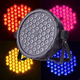 Stage PAR Light 60 LED RGB Disco Light for DJ Parties, Wedding DMX Compatible Shower Laser Light-37
