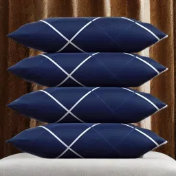 LUXURY Polyester Fibre Solid Sleeping Pillow Pack of 4-26