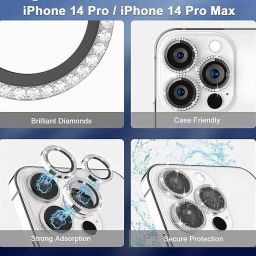 Vinylzone Back Camera Lens Ring Guard Protector for Back Camera Lens Ring Guard Protector for iPhone 14PRO | 14PROMAX HD Clarity009-image-31