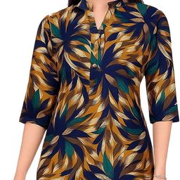 meher impex Women Floral Print, Printed Viscose Rayon A-line Kurta-picture-1