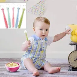 saraswati kart Soft tip Silicon Spoons for Baby Feeding ,First Stage Spoons for Babies- Silicone image 5