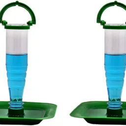 amijivdaya Nano Bird Feeder for Water (Green, 2 Piece) Window Bird Feeder image 1