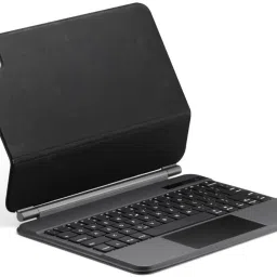 microware Bluetooth Magic Tablet Keyboard Case For iPad Air 4th Gen & Pro 11"-2021/20/18 Bluetooth Handheld Tablet Keyboard Compatible with Desktop, Laptop, Mac Bluetooth Magic Tablet Keyboard Case For iPad Air 4th Gen & iPad Pro 11"-2021/2020/2018-23