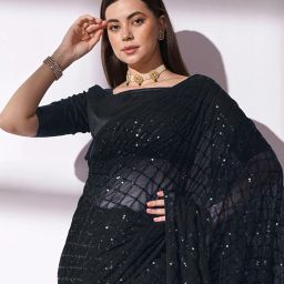 Embellished Bollywood Georgette Saree-image-63