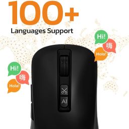 OTEK BM09 Smart AI Mouse Voice & Text Translation, Voice Recognition & Typing, OCR Wireless Ambidextrous Mechanical Gaming Mouse Screenshot, 100+ Languages, AI PPT Creation, Adjustable DPI, Windows & MacOS with Bluetooth image 5