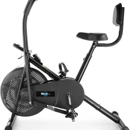 Air Bike Fitness Exercise Cycle Moving Handles Exercise bike with back support Dual-Action Stationary Exercise Bike-image-44
