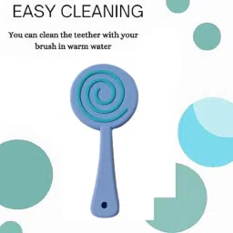 vinmot Silicone Lolipop Shape Teether & Easy Squeezy Spoon for Babies Teether and Feeder image 2