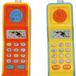 Pack Of 2 Cordless Musical Multifunction Mobile Phone Toy-image-4