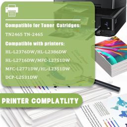 SMART PRINT SOLUTIONS TN 2465 / 2465 TONER CARTRIDGE COMPATIBLE FOR BROTHER DCP-L2351DW, DCP-L2531DW, DCP-L2535DW,DCP-L2550DW , HL-L2395DW , MFC-L2710DW , MFC-L2713DW ,MFC-L2715DW , MFC-L2716DW ,MFC-L2730DW ,MFC-L2750DW , MFC-L2751DW ,MFC-L2770DW, MFC-L2771DW Black Ink Toner image 2