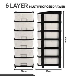 Kuber Industries Black Set of 1 Reusable Drawer Organiser Organisers image 3